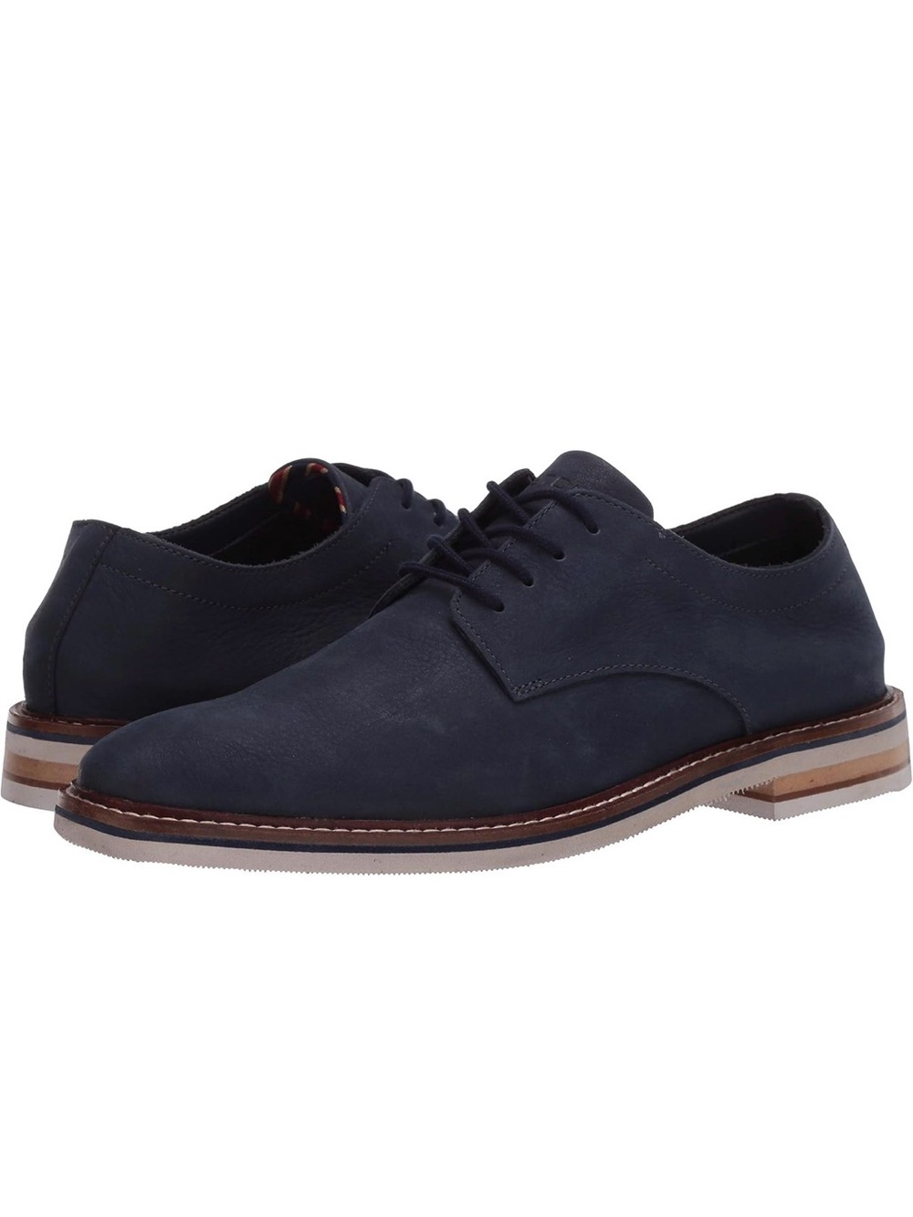 Bostonian Men's Navy Suede Derby Shoes - Classic Lace-Up